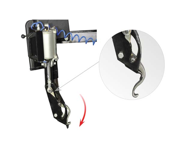 Вспомогательное устройство для монтажа и демонтажа борта шины без использования монтировки УВ-1