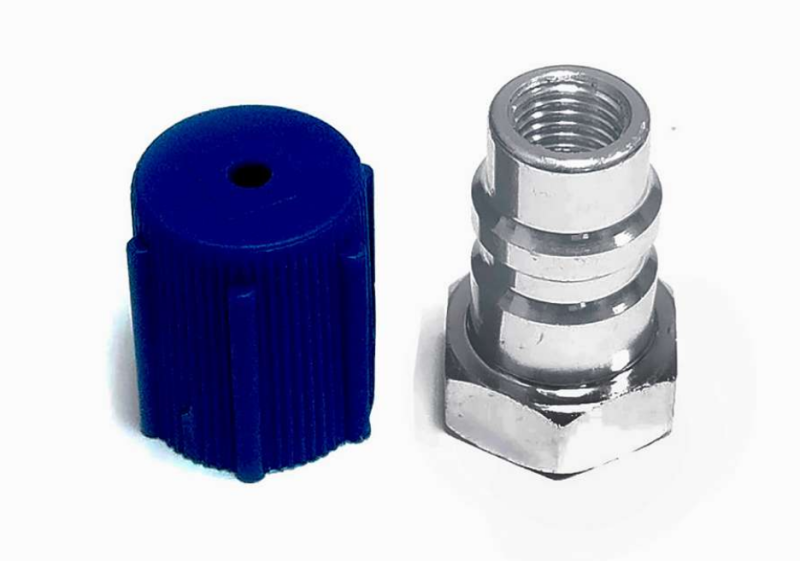 Переходник для подключения баллона с фреоном R134A к станции через LP,с ниппелем CT-M1024