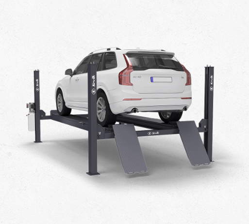 Подъемник четырехстоечный для "развал-схождения" г/п 5 т. (траверса 3,2 т.,) SIVIK ПГА-5000/4 Cерый