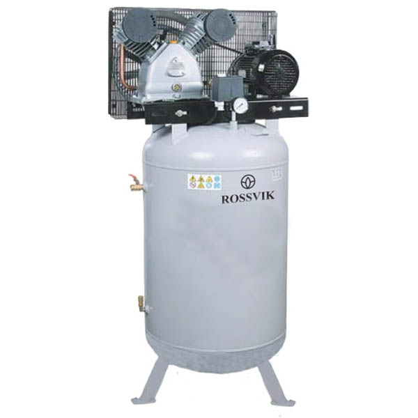 Поршневой компрессор 580л/мин, ресивер вертикальный 100л, ROSSVIK СБ4/С-100.LB40В