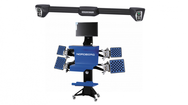 Стенд сход-развал 3D настенный, без колонны, синий NORDBERG C802-C (5005)