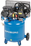 Компрессор вертикальный поршневой с ременной передачей 220В, ресив. 100л NORDBERG NCEV100/360