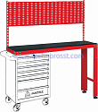МАСТАК Верстак инструментальный под тележку, задняя панель, красный 542-11500R
